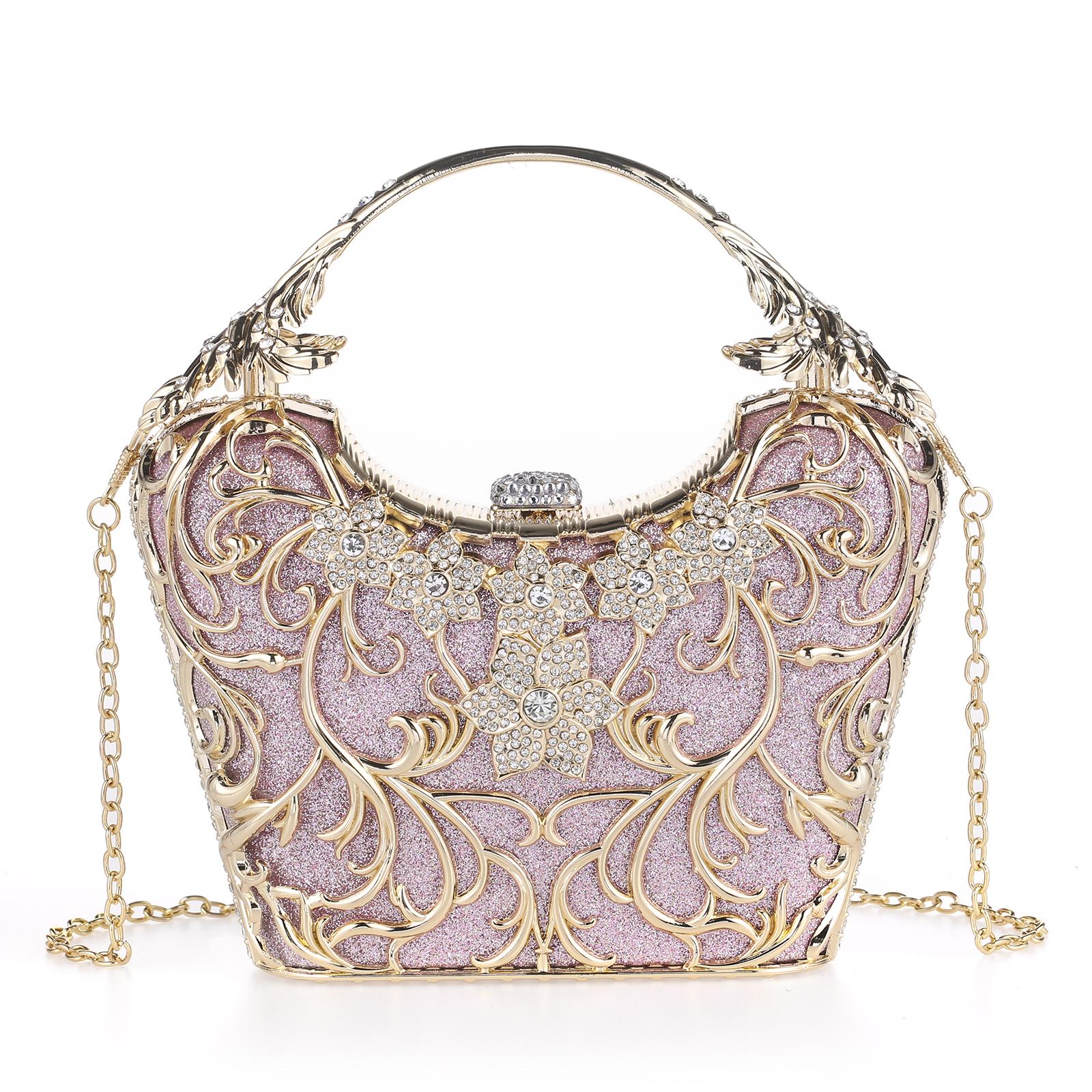 Cozyroomdirect Sparkly Rhinestone Hollow Evening Bag