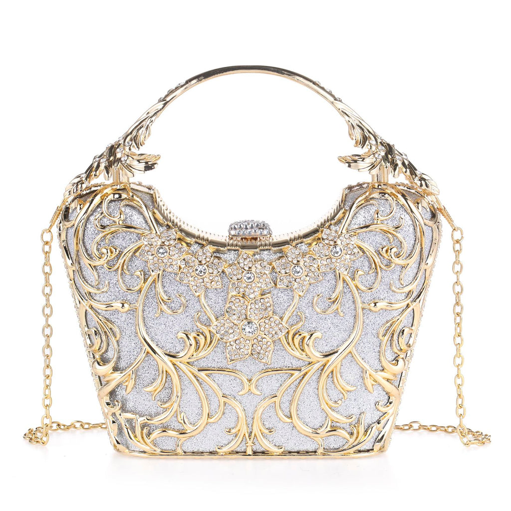 Cozyroomdirect Sparkly Rhinestone Hollow Evening Bag
