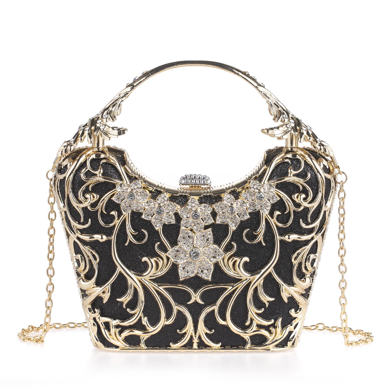 Cozyroomdirect Sparkly Rhinestone Hollow Evening Bag