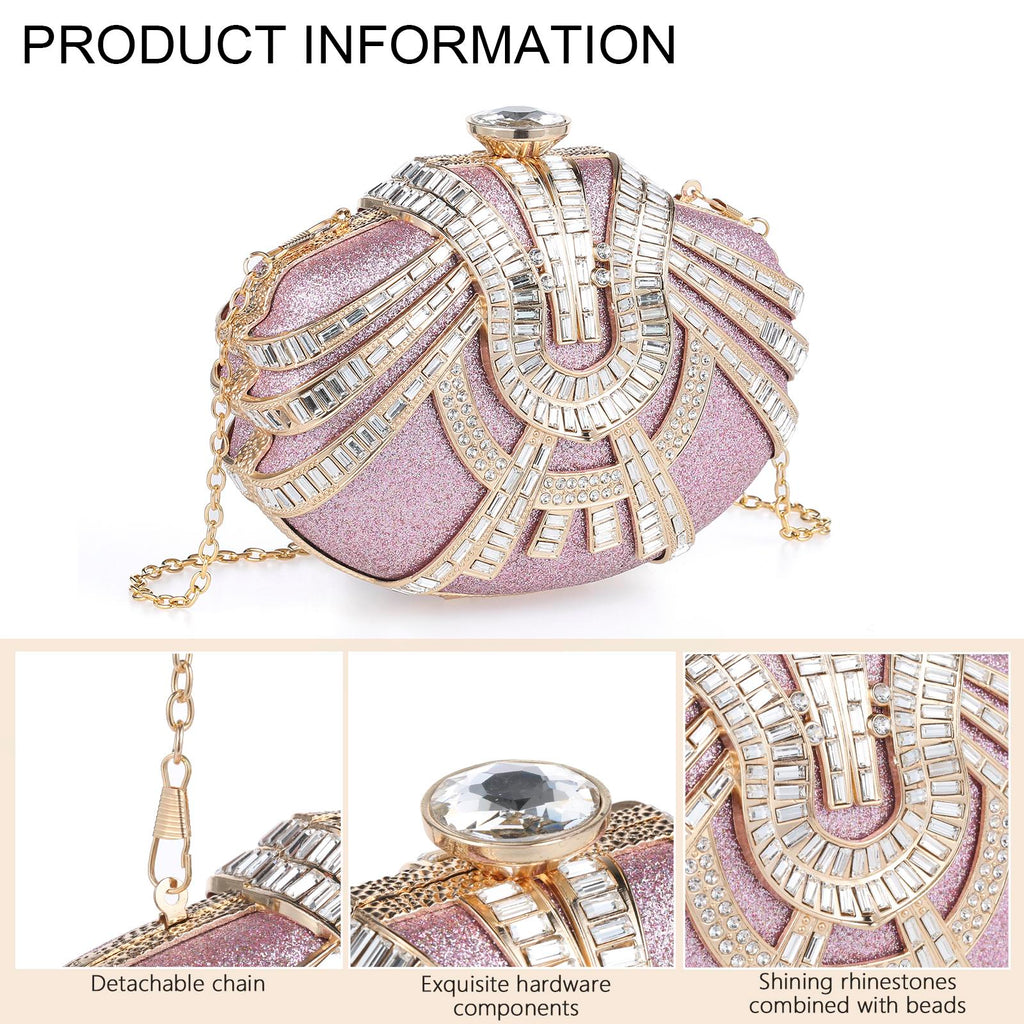 Cozyroomdirect Luxurious Rhinestone Evening Handbag