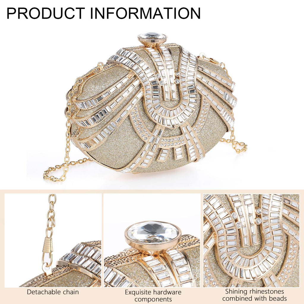 Cozyroomdirect Luxurious Rhinestone Evening Handbag