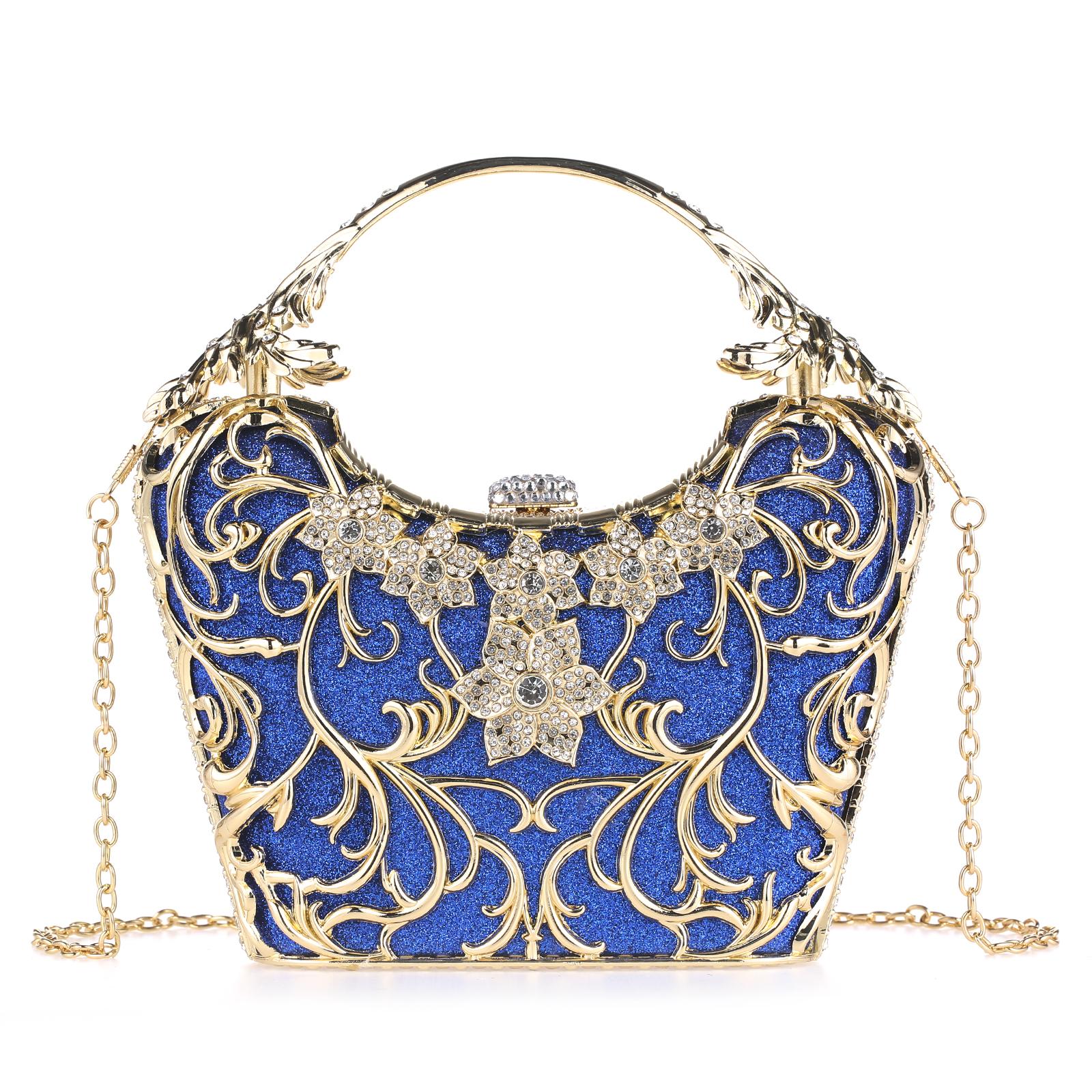 Cozyroomdirect Sparkly Rhinestone Hollow Evening Bag